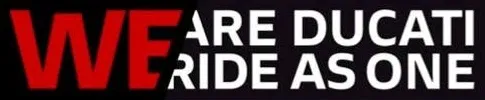 We Ride As One logo.